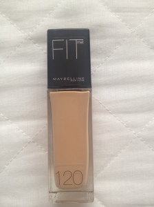 Maybelline's fit me foundation in the shade 120: Classic Ivory